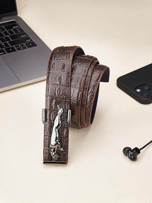 Kastner Stylish Jaguar Push Pin Buckle Belt