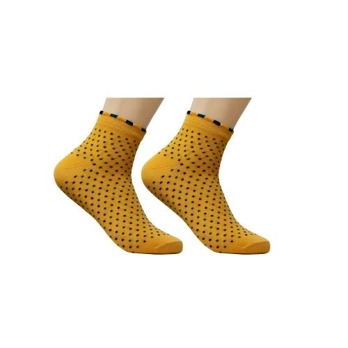 Colorful Pure Cotton Ankle Length Socks For Women