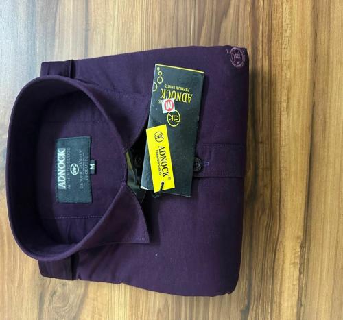 Rajeev Acharya Men Regular Fit Pure Cotton Solid Full Sleeves Formal Shirt (Size L) I