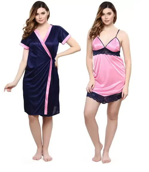 Buy BED AND TEA PINK NIGHT DRESS for Women Online in India