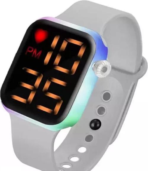 ONBV Grey Disco light Square LED Watch Digital Watch - For Unisex