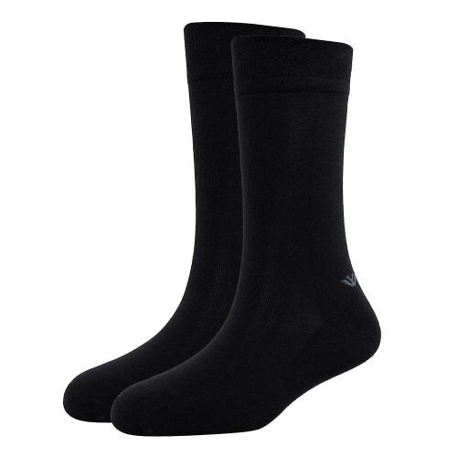 Buy Cotstyle Black Printed Cotton Calf Length Socks Online at Best
