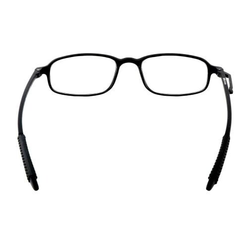 RARA EYEWEAR Smart Reading Glasses For Men & Women | Light Weight & Scratch Resistant | Blue cut Glasses | Accuarte Power +1.00 to +3.00 (MATTE BLACK, Magnification Strength:1.50)