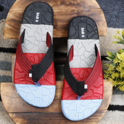 Fashionboom waterproof casual Mens Red Flip-Flops & Slippers made of Canvas Size UK 10