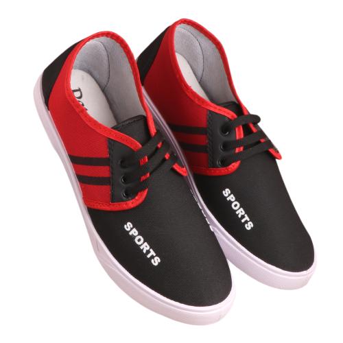 Detok Red Casual Shoes For Men