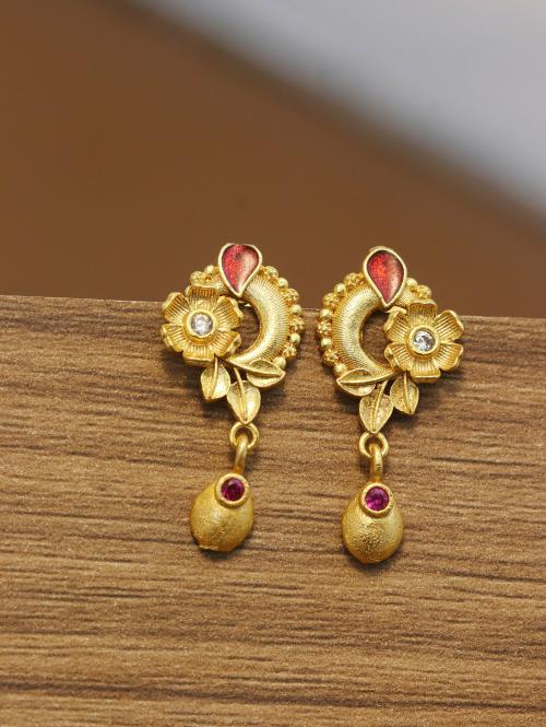 attractive design of gold plated earings for gilrs and women