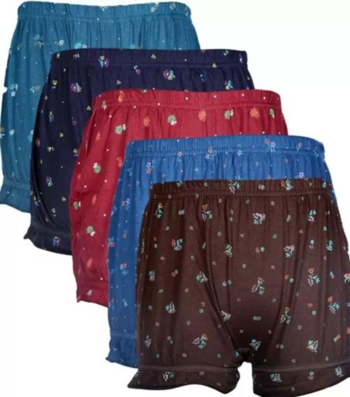 Reyonvally Multi Color Pure Cotton Multi Pack Innerwear And Swimwear Pack of 5