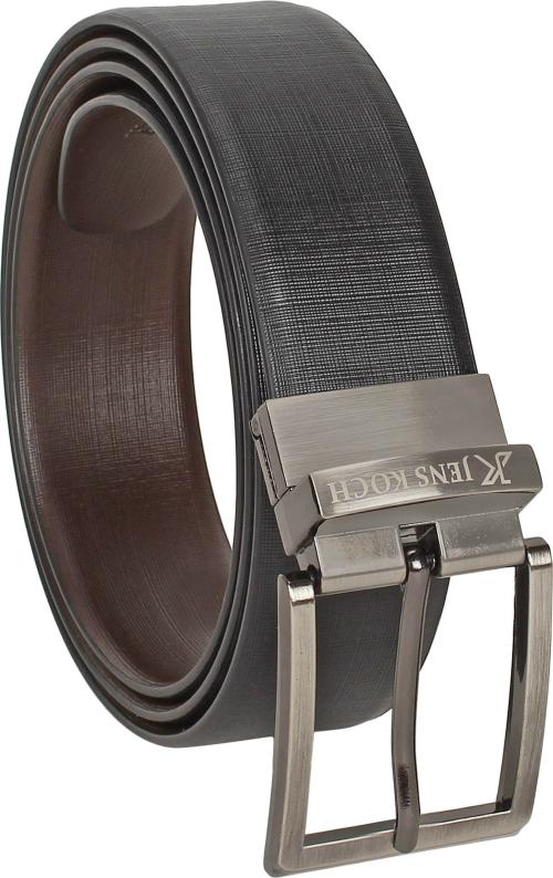Jens Koch Men Black, Brown Genuine Leather Reversible Belt - 40