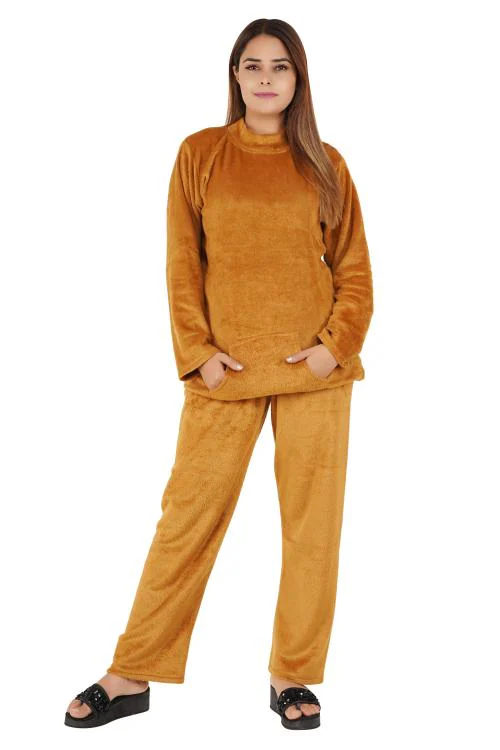 Buy NACNO Women'sGirl's Woolen/Winter Super Soft Top & Pajama Set