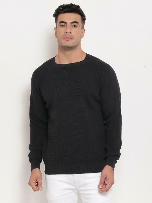 Red Tape Men's Black Sweater
