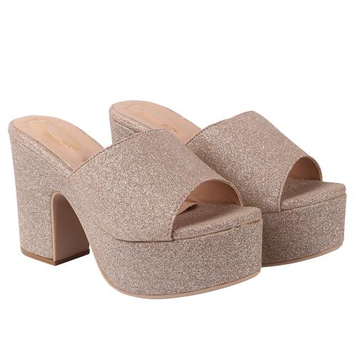 copper strappy heels