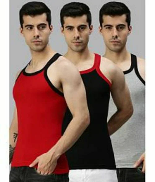 FRANSCART Mens vest Regular Fit Gym Vest combo for Men (Pack of 3)