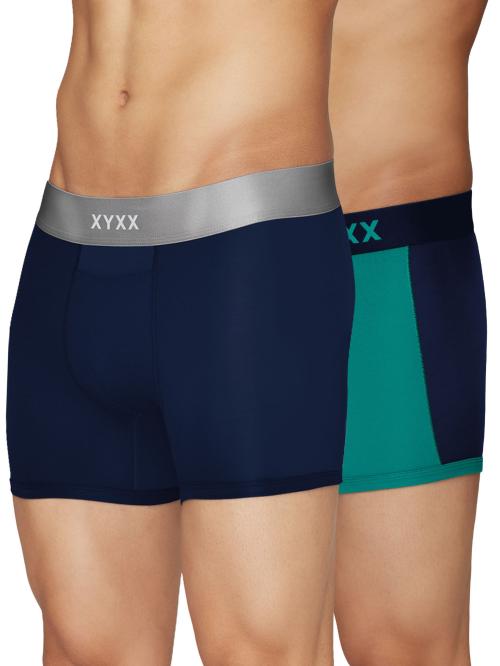 XYXX Pack of 2 Intellisoft Micro Modal Dualist Men Trunks