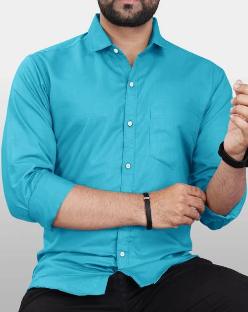 CLOSWIF Mens Polo Neck | Solid Shirt | Regular Fit | Full length Sleeve Shirt | Shirt For Mens | Mens Shirt | Mens shirt | Partywear Shirts For Mens | Shirts | shirts | Casual Shirt |