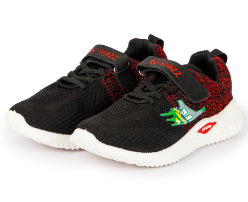 RU SHAZZ Casual Shoes For 10 Years to 11 Years Old Kids Boys & Girls Sporty Design Slip-On Light Weight Sneakers For Children-Model-R MEN,Size-5,Black