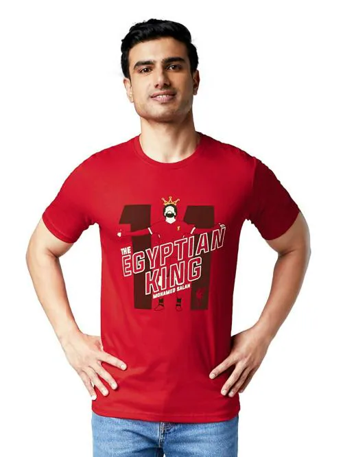 The Souled Store Men Red Printed Cotton T-Shirts