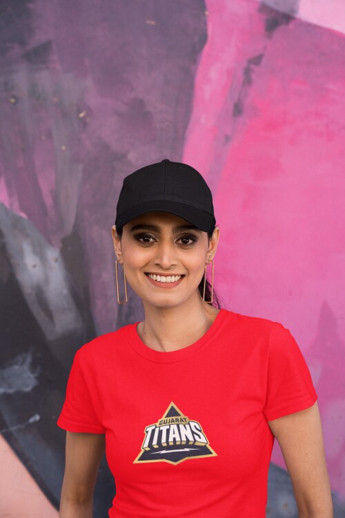 Aesthetica Fashion Aesthetica Fashion Gujarat Titans Round Neck Women Tshirts