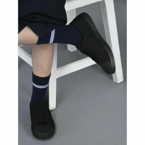 Gliders By Liberty TENNIS-E_Black School Shoes For Kids