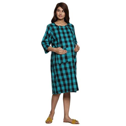 DHANYOSMI - Women's Woolen Nursing, Feeding, Maternity Dress, Multipurpose Dress