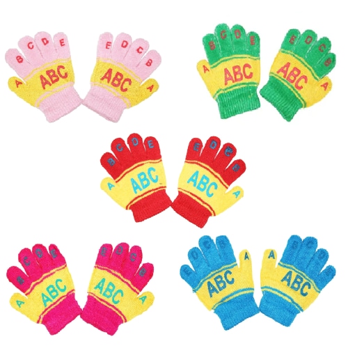 Sasta sales Kids woolen gloves|Winter gloves for boys|Multicolor combo of 5 pairs| Size-3-4 years