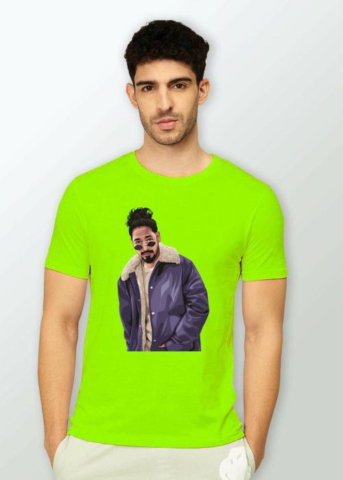 Estaban Men Light Green Emiw Ay Bentai Printed Polyester T-Shirt (S)