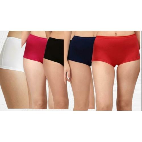 Nisixdec Women Cotton Boy Shorts Panties Comfortable Wicking Boxer Briefs Underwear 5 Pack