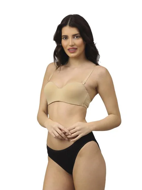 Buy Prettycat Beige Polycotton Bra And Panty Set Solid Lingerie Set (Pc-Set -4006-Beg-36C) Online at Best Prices in India - JioMart.