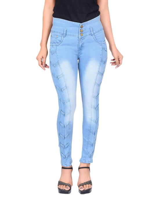 Women 3 Button Jeans