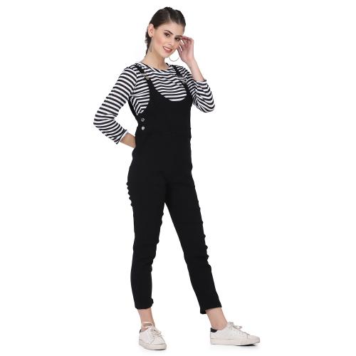 dangri dress black and white