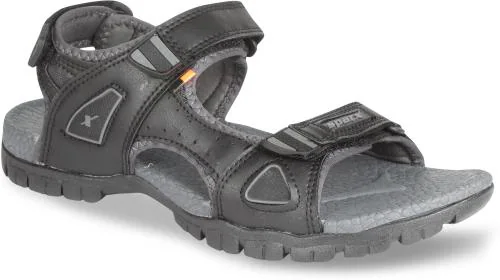 Sparx Men SS-471 Black Dark Grey Floater Sandals