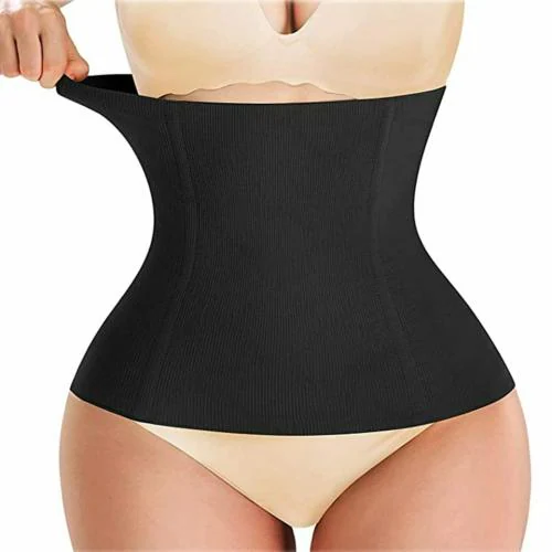 F Fashiol.Com Women's High Waist Spandex Shapewear Tummy Control Tucker Waist Slimming Belt Black(Xl)