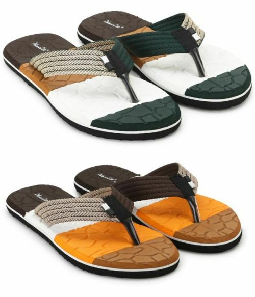 Phonolite Multicolor Slippers for Men (Pack of 2)