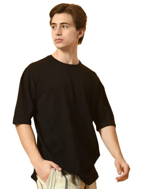 FITINC Cotton Oversized Drop Shoulder T-Shirt for Men