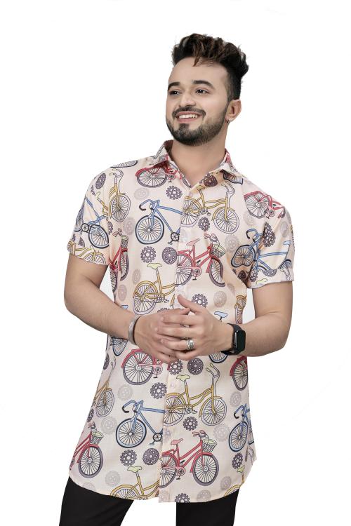 Classy Vouge Men Black Solid Cotton Blend Casual Shirt (L)