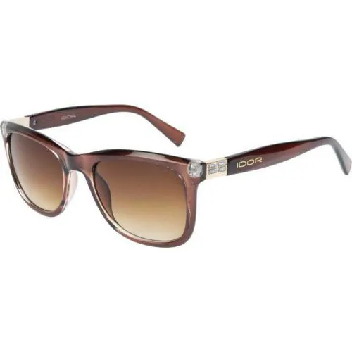 IDOR UV Protection Retro Square Full Frame Brown Sunglasses Men & Boys | 11004-C2