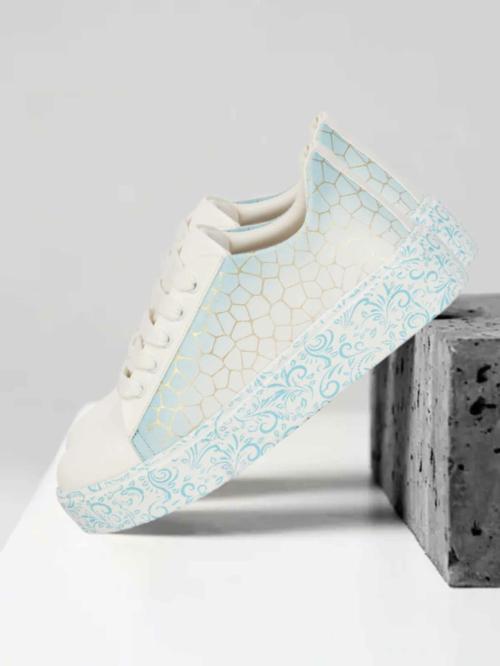 Buy XE Looks 100 Vegan Leather Casual Blue Shoes for Women Online at