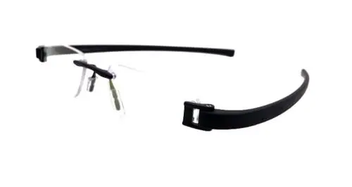 Rsinc Black Rubber Rimless Spectacle Frame (Pack Of 10)
