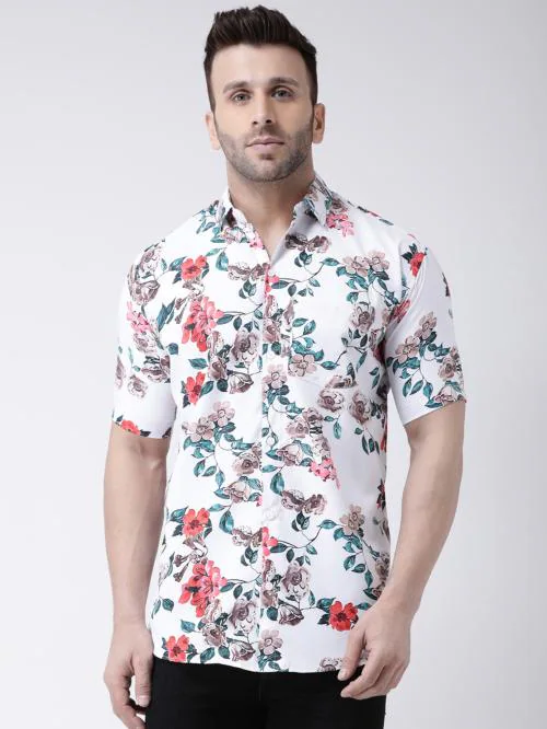 RIAG MEN'S HALF SLEEVES PRINTED SHIRT