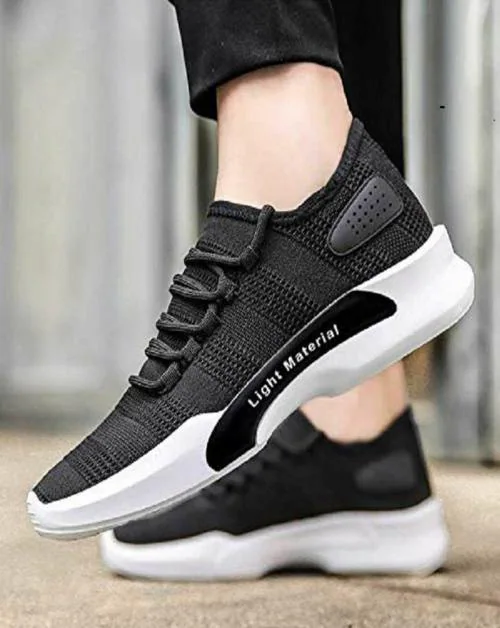 FLY LYT Modern Fabulous Sports Shoes, Casual Shoes, Sneakers Shoes For Men (Black, UK 9)