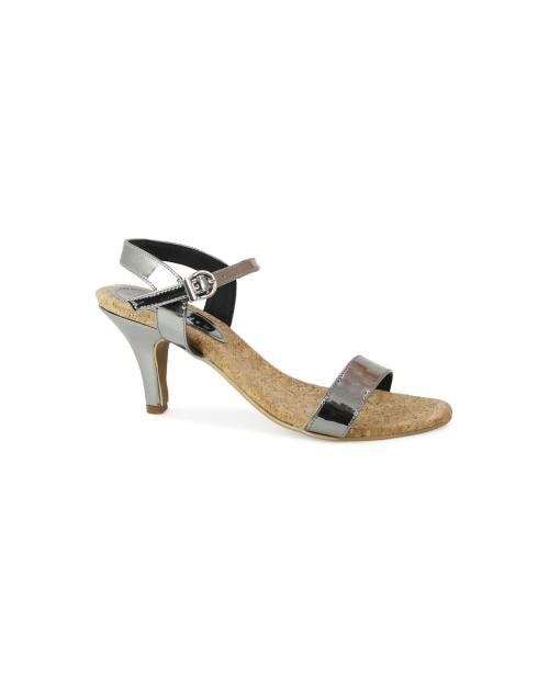 Design Crew Metallic Ankle Strap Metallic Sandals