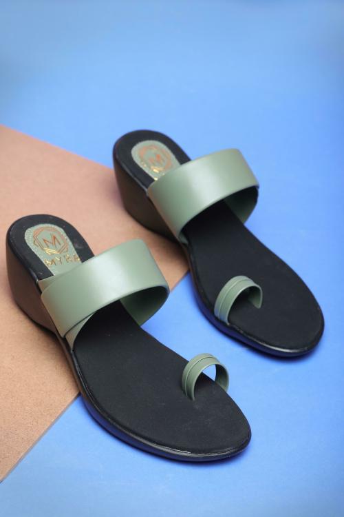 Myra Green Wedges for Women