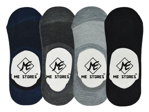 Me Stores Multicolor Cotton, Spandex Loafer Socks (Pair Of 4)