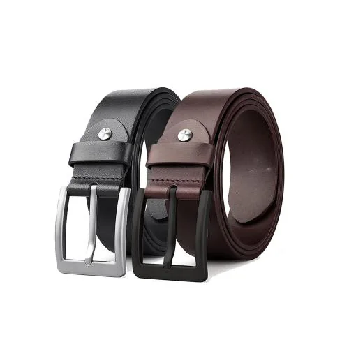 Kastner Men Casual Formal Brown Artificial Leather Belt Combo