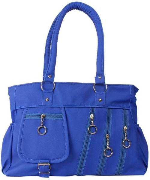 Bellina Blue Synthetic Fabric For Women Shoulder Bag