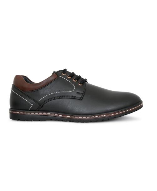 youlike Men's Casual Derby Black Color Shoes