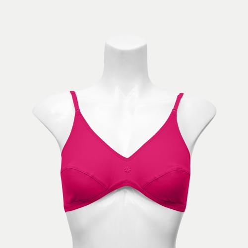 Rad Prix Women Flower Bra - Dark Pink Colour
