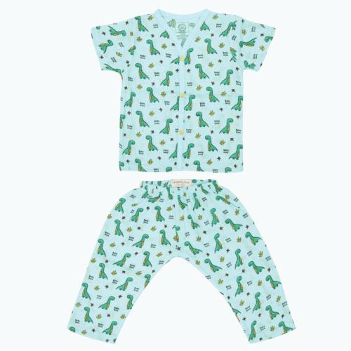 A Toddler Thing - Baby Dino - Muslin Sleep Suit (Unisex) -6-9 M