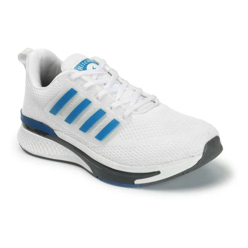 Hitcolus Mens White Lightweight Gym Running Shoes