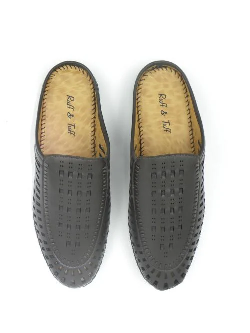 SHABDH Men's Flexible Back Open Half Shoes / Cut Shoes