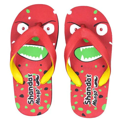 Polita Kids Red Flip Flops Slipper (11 Kids Uk)